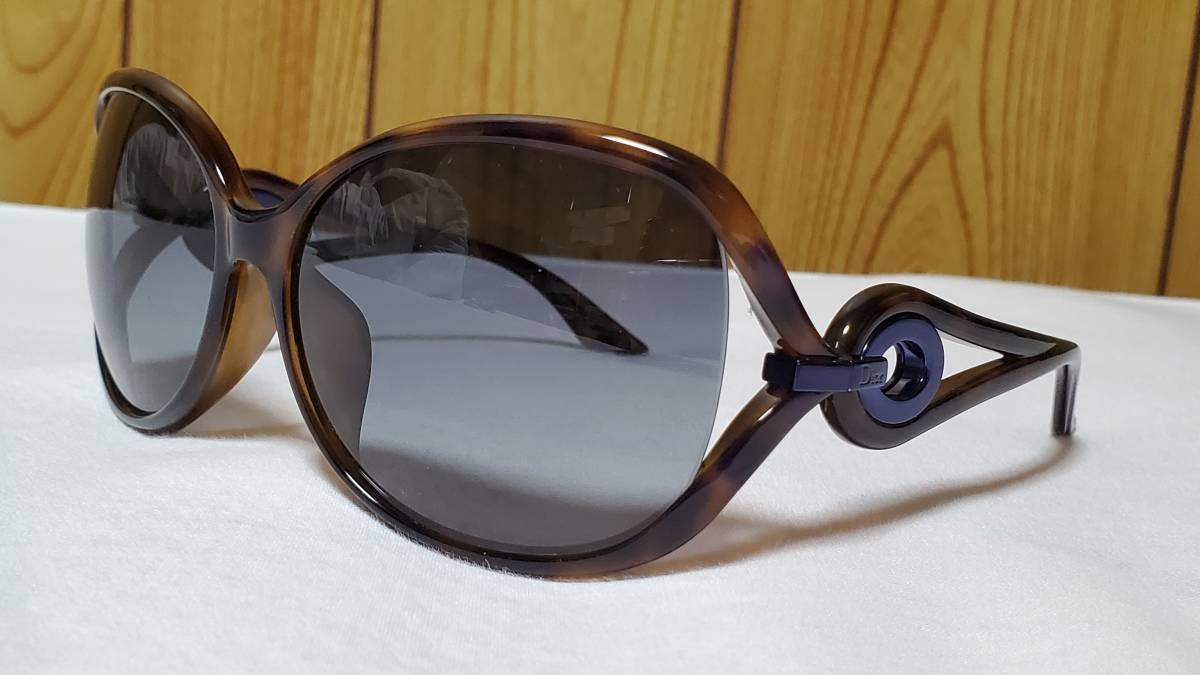  regular superior article hyde put on same type Dior Dior feather Temple sunglasses black series navy blue midnight blue × tortoise shell man and woman use possible * glasses men's & lady's 