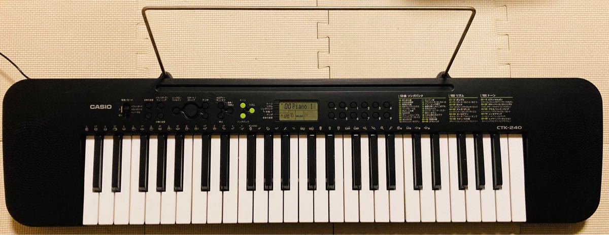 CASIO 電子キーボード CTK-240 ソングバンク機能 譜面立て 箱 CASIO 電子キーボード CTK-240 ソングバンク機能 譜面立て 箱