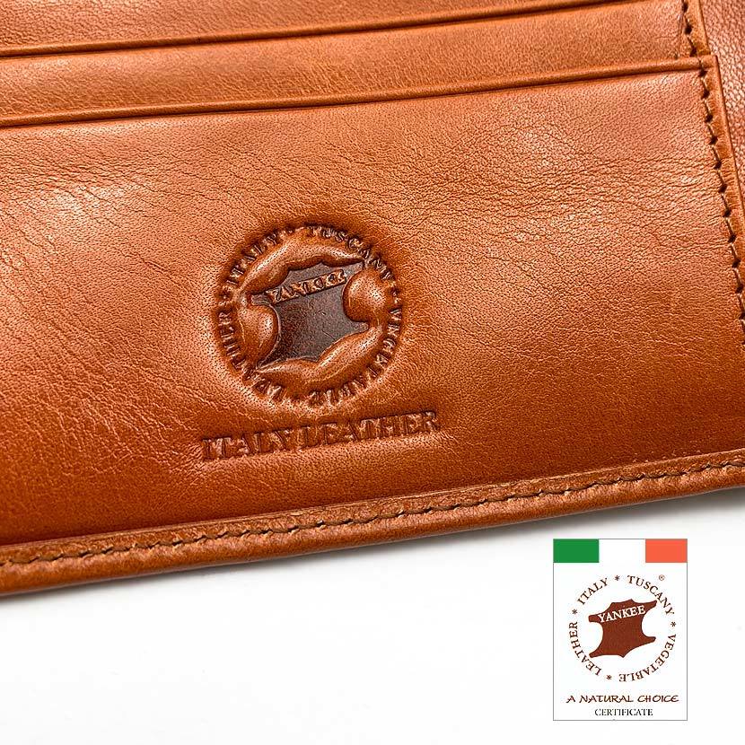 高級イタリアンレザー 二つ折り財布 ショートウォレット コンパクト リアルレザー 牛革　ブラック_画像8