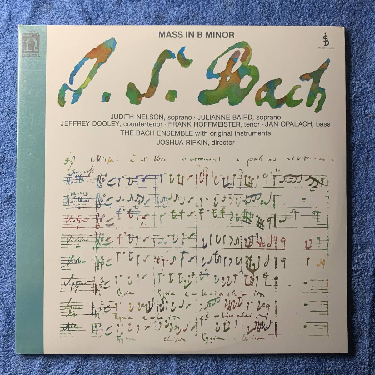 LP★米Nonesuch　79036-1 X★バッハ「ミサ曲 ロ短調 BWV 232」【ジョシュア・リフキン】２枚組_画像1