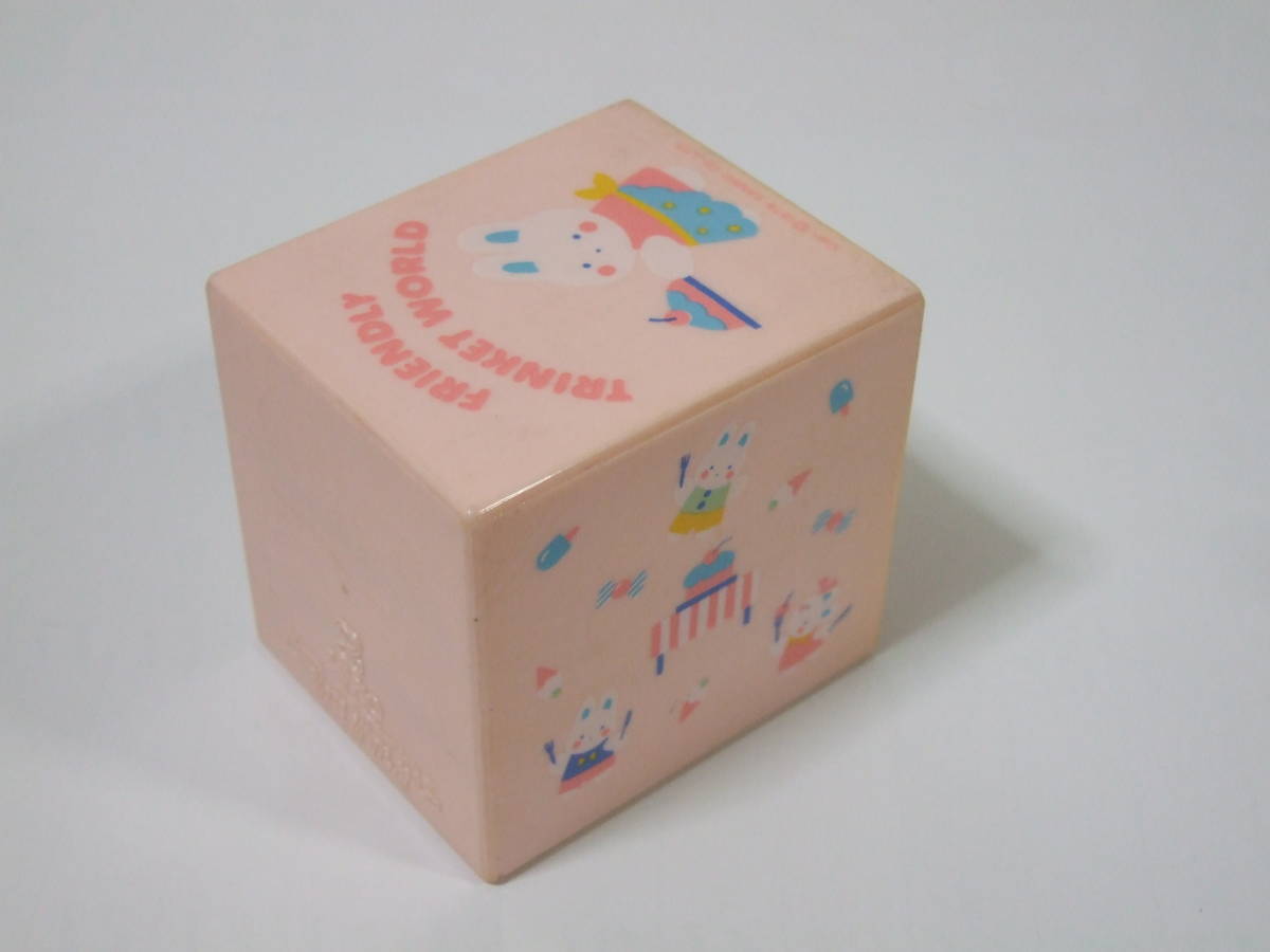 1979 Sanrio friendly trinket world box 引き出し　小物入れ　サンリオ　うさぎ　昭和レトロ　当時物　ピンク_画像2