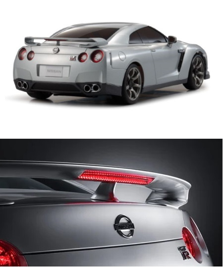 日産 GT-R R35 純正 リアウイングスポイラー リヤスポイラー シルバー ...