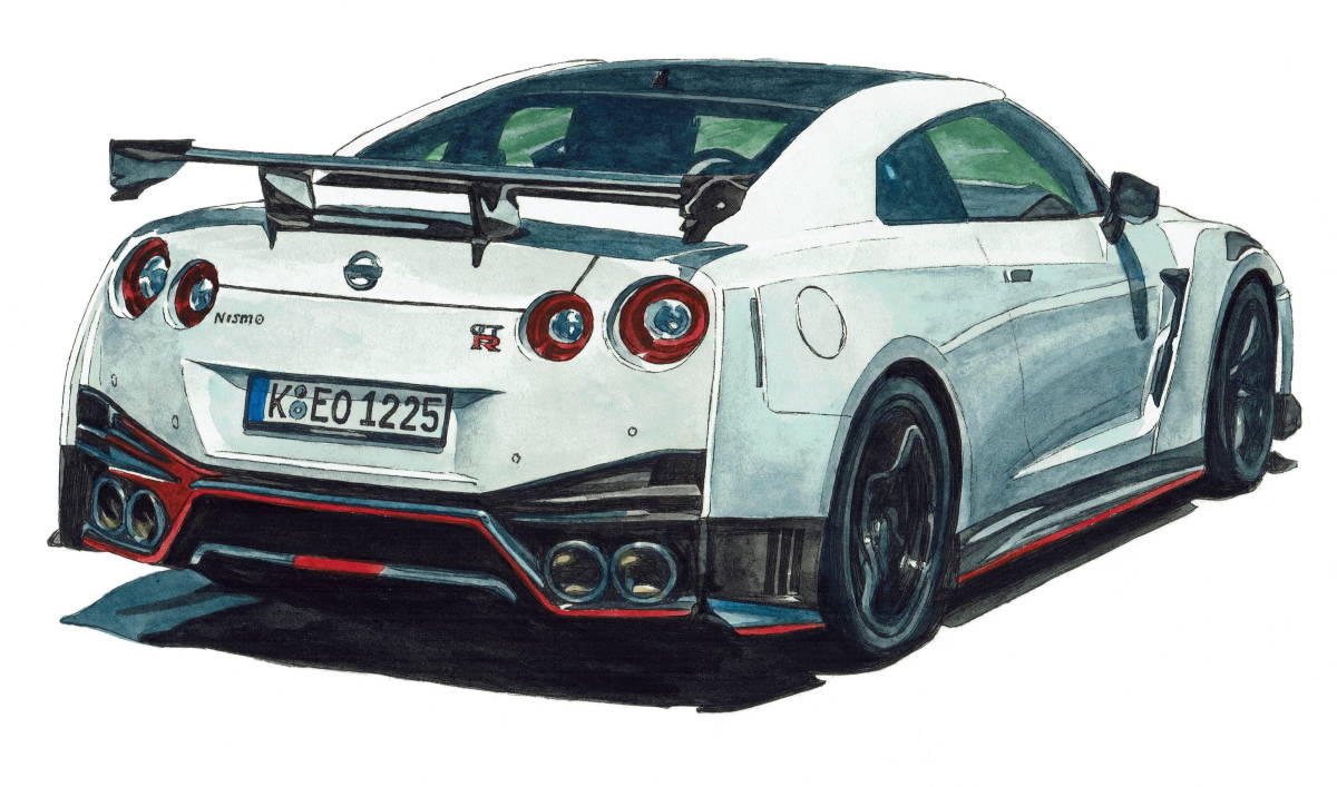 NC-1101スカイラインGT-R/NISMO・NC-1102 GT-R R34/NISMO限定版画300部 直筆サイン有 額装済●作家 平右ヱ門 希望ナンバーをお選びください