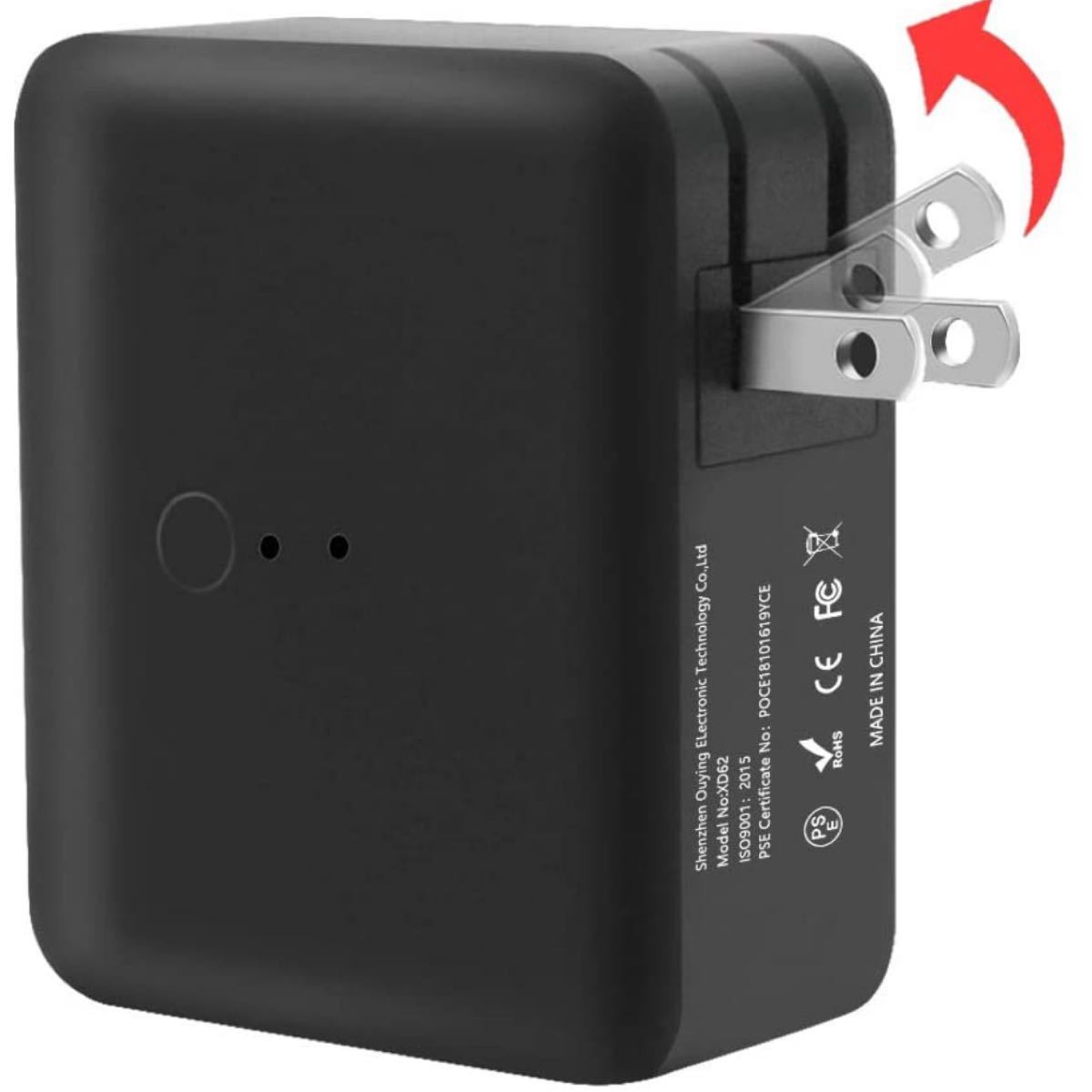 防犯監視カメラ USB充電 32GBまで対応 屋内用 日本語取扱説明書 動体検知