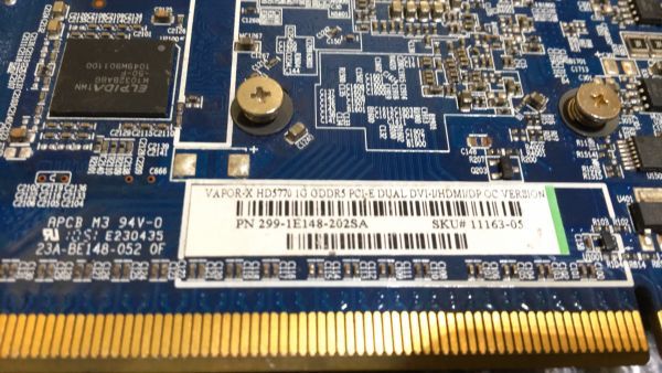S13 SAPPHIRE Radeon HD5770 1GB 1024MB GDDR5 DVI HDMI PCI-Express グラフィックボードの画像4