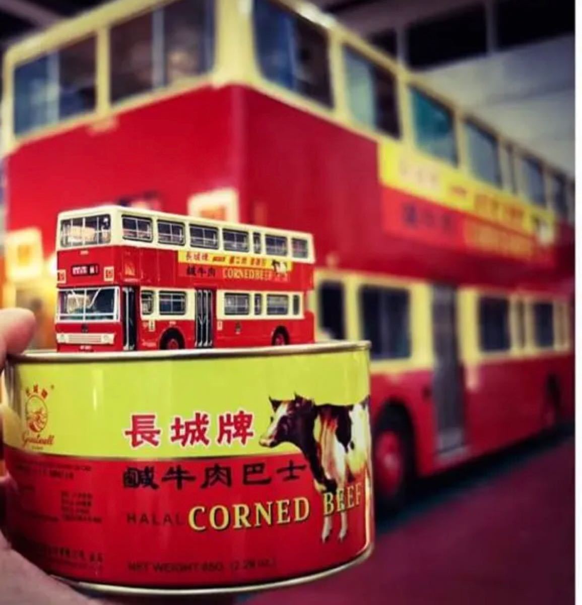 香港TINY展示会限定品　コンビーフ　缶詰めバス