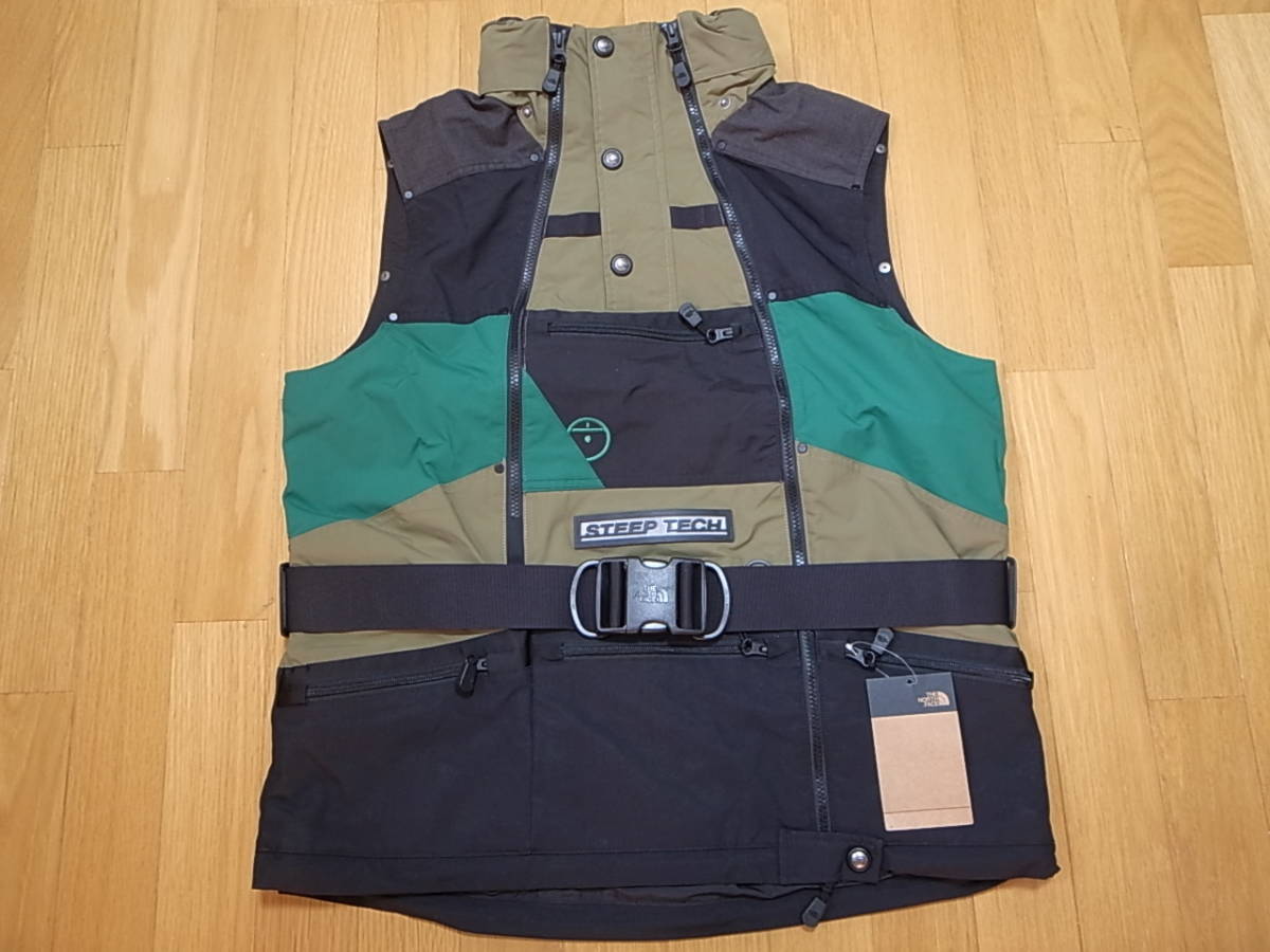 【送料無料 即決】海外限定 THE NORTH FACE STEEP TECH APOGEE VEST S新品 オリーブOLIVE ブラックBLACK スティープテック アポジー ベスト_画像1