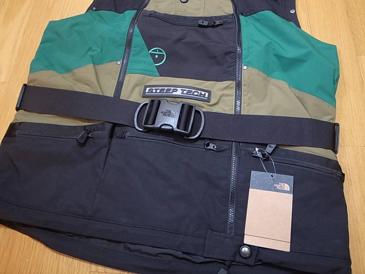 【送料無料 即決】海外限定 THE NORTH FACE STEEP TECH APOGEE VEST S新品 オリーブOLIVE ブラックBLACK スティープテック アポジー ベスト_画像3