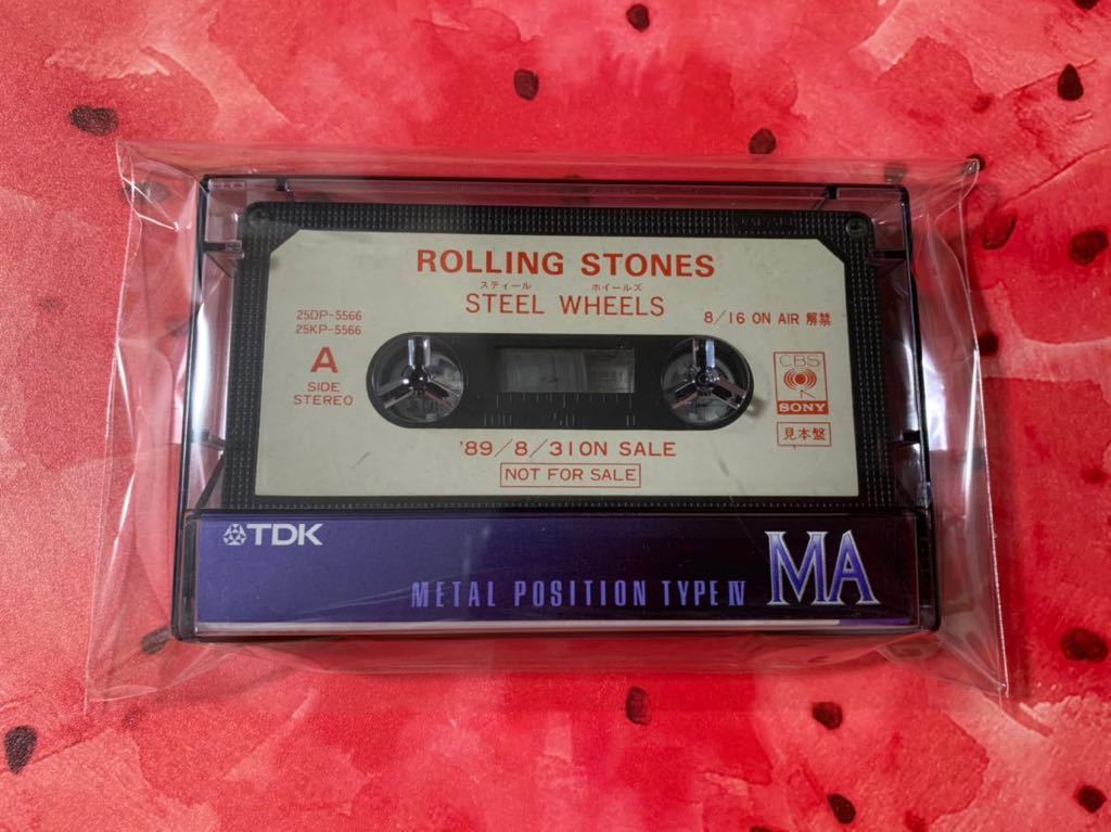 希少プロモーションカセット　ザ・ローリング・ストーンズ The Rolling Stones スティール・ホイールズ Steel Wheels 非売品見本 送料無料