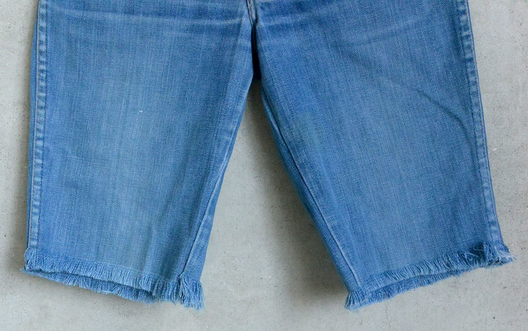 [70\'s Vintage / America made ]Wrangler/ remake * cut off * Denim * shorts /26 -inch / Junior size /hige..(om-212-46)