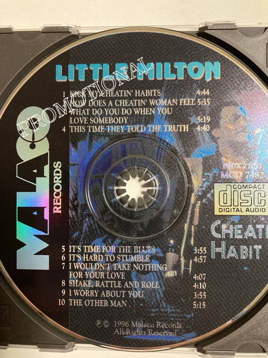 【ブルース】リトル・ミルトン（LITTLE MILTON） 「CHEATIN’ HABIT」(レア)中古CD、USオリジナルプロモーション盤、BL-539_画像5