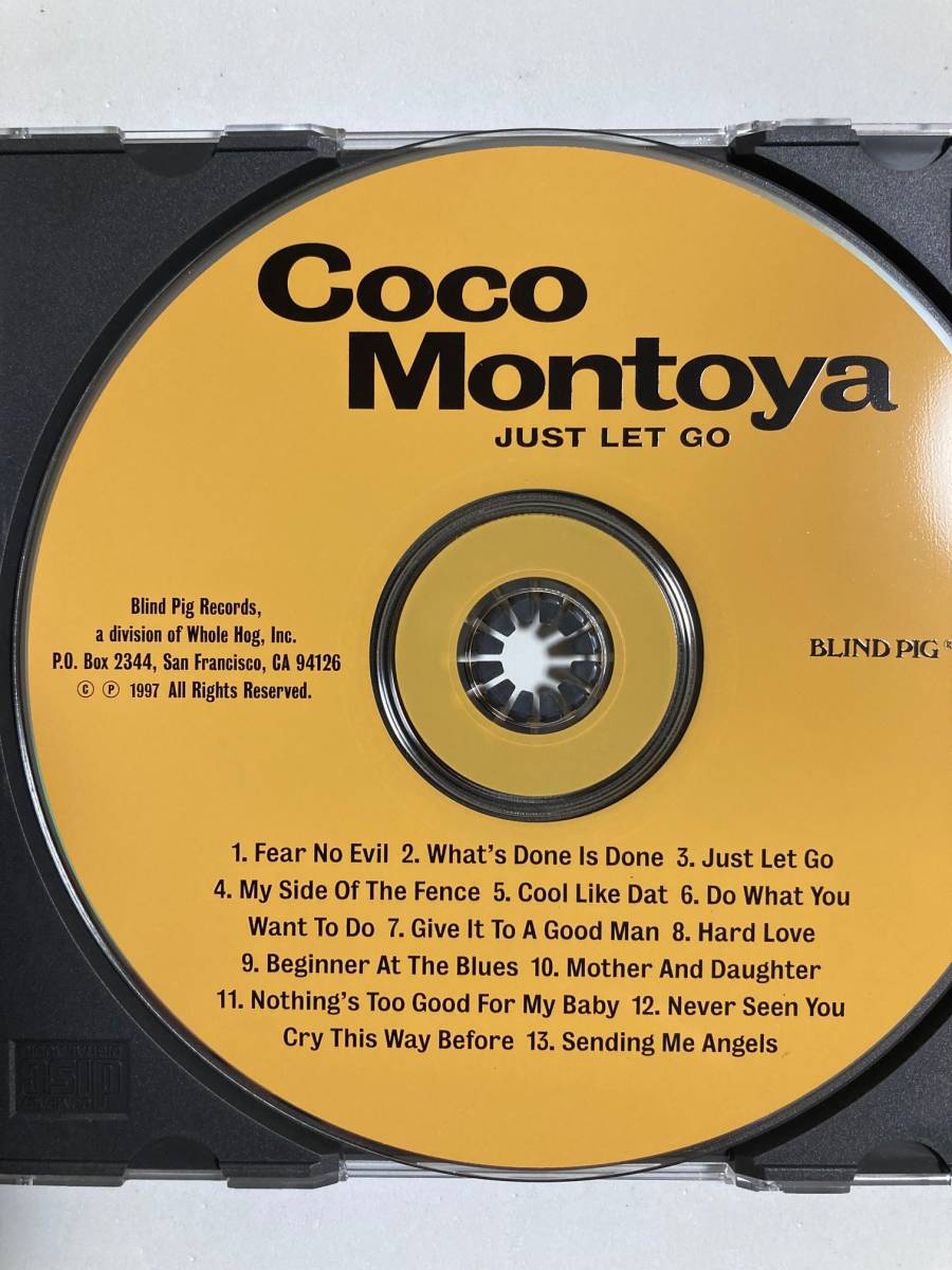 【ブルース】ココ・モントーヤ (COCO MONTOYA）「JUST LET GO」(レア）中古CD、USオリジナル初盤、BL-605_画像5