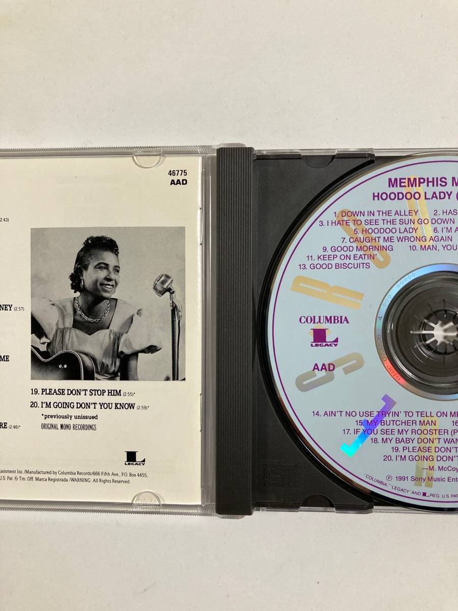 【ブルース】メンフィス・ミニー（MEMPHIS MINNIE）「HOODOO LADY（1933～1937）」(レア)中古CD、USオリジナル初盤、BL-656の画像3