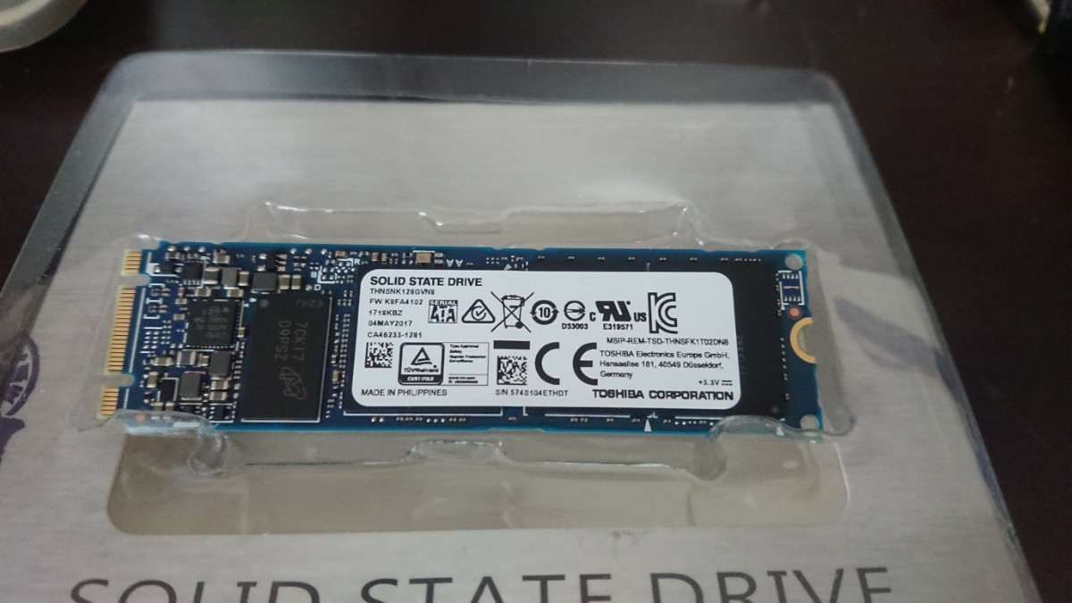 TOSHIBA SSD M.2 SATA 128GB 2280