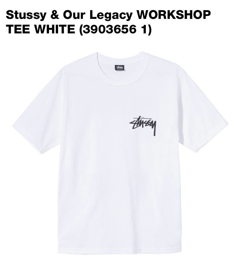 Stussy & Our Legacy WORKSHOP TEE WHITE Mサイズ ステューシー アワーレガシー ワークショップ Tシャツ MEDIUM_画像2