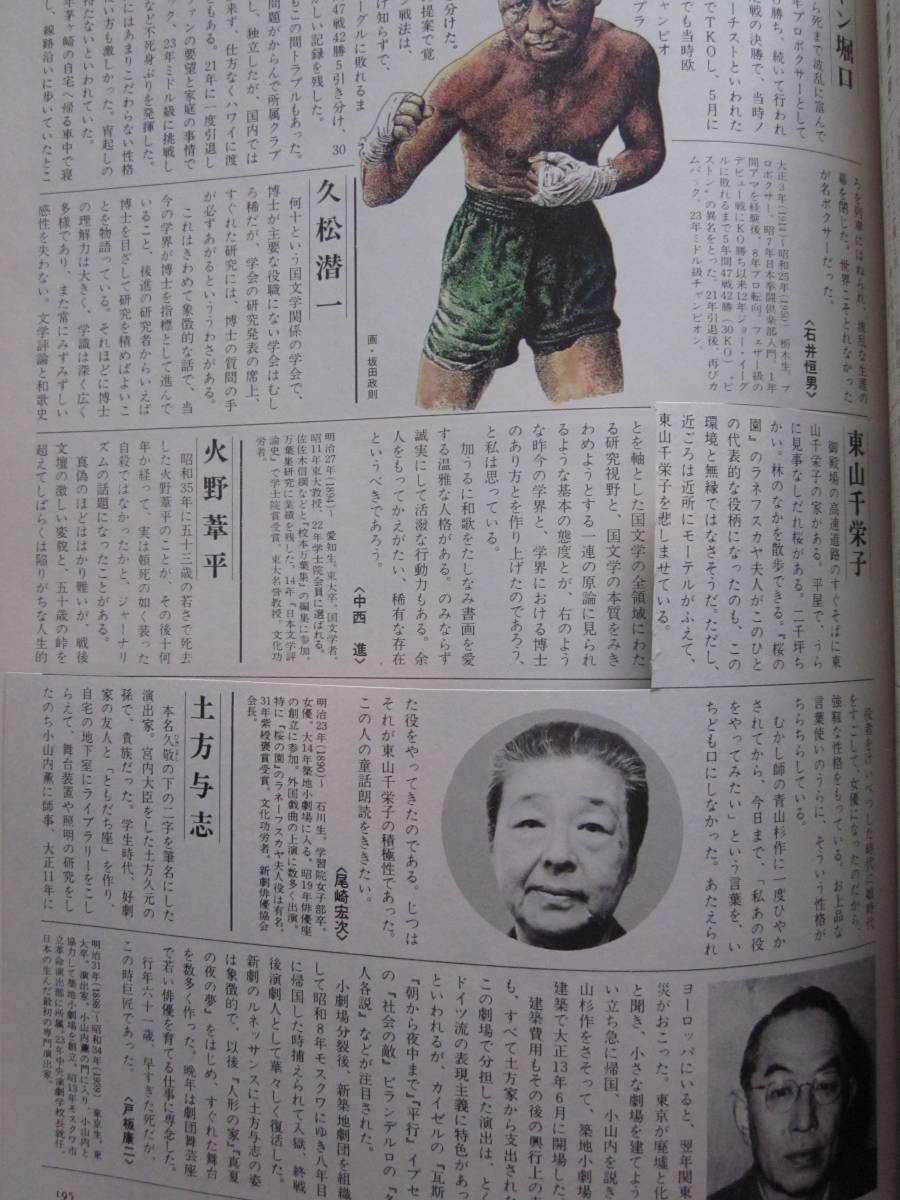 ◆昭和50年を作った700人 '75春 文藝春秋デラックス増刊_画像9
