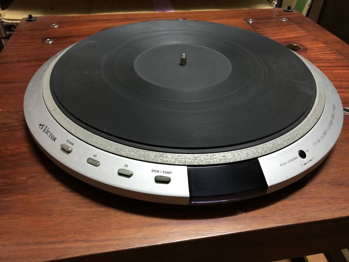Victor ターンテーブル TT-81 ダブルアーム用キャビネット付き【N188