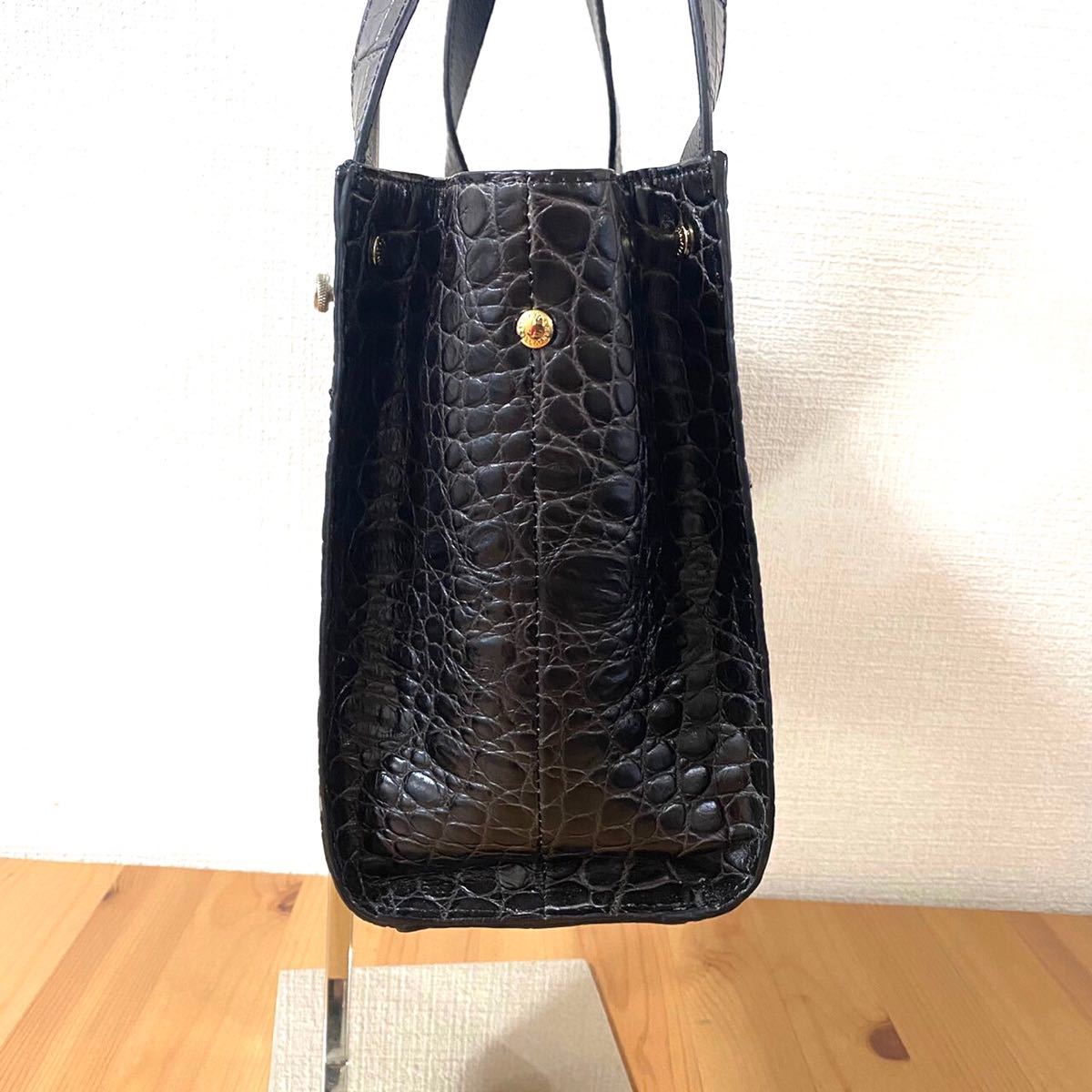 LEATHER JEWELS レザージュエルズ　クロコ型押し　2WAY トートバッグ　鞄　ショルダーバック　レディース　即決