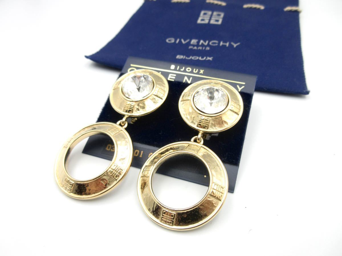 1年保証』 イヤリング GIVENCHY ジバンシー 【大ぶり】未使用☆二連