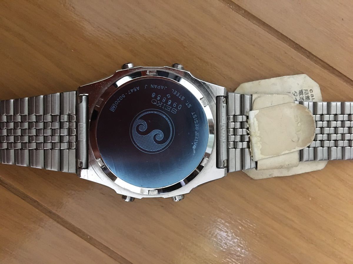 SEIKO セイコー シルバーウェーブ silverwave デジタル A547-5020 デッドストック タグ付 非稼働_画像3