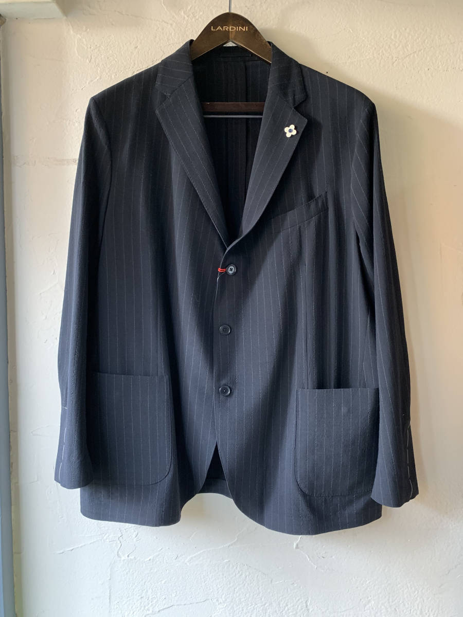 新品☆最大値下げ☆S21 LARDINI ラルディーニ ピンストライプ シングル