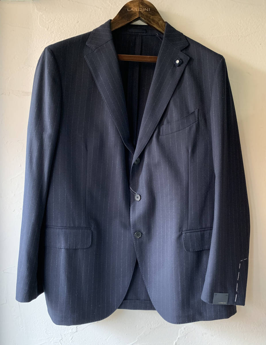 新品☆最大値下げ☆S21 LARDINI ラルディーニ ピンストライプ シングル