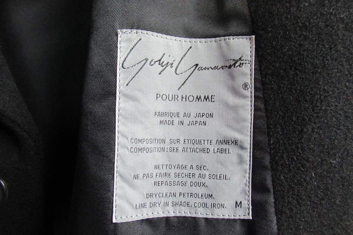 難あり 91aw yohji yamamoto pour homme vintage 黒 ウルトラマンジャケット HJ-33_画像9