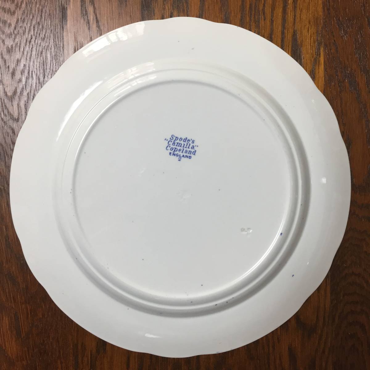 大量入荷  イギリス 大皿 ディナープレート(4枚) ブルーカミラ アンティーク☆スポード 食器