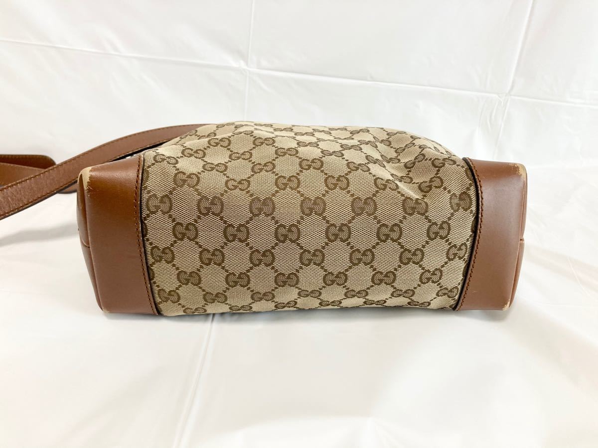 ☆GUCCI☆グッチ ショルダーバッグ GGキャンバス ベージュ 337598 斜めがけ