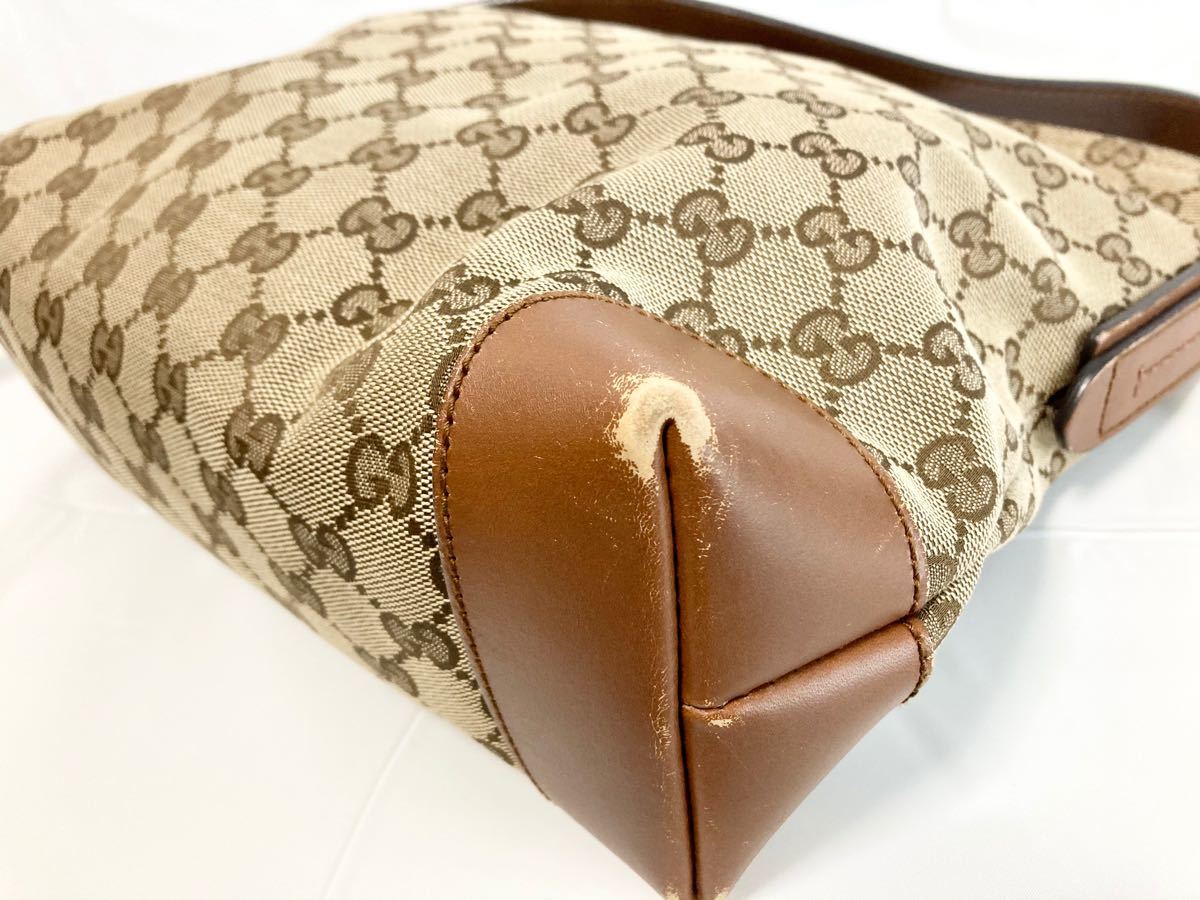 ☆GUCCI☆グッチ ショルダーバッグ GGキャンバス ベージュ 337598 斜めがけ