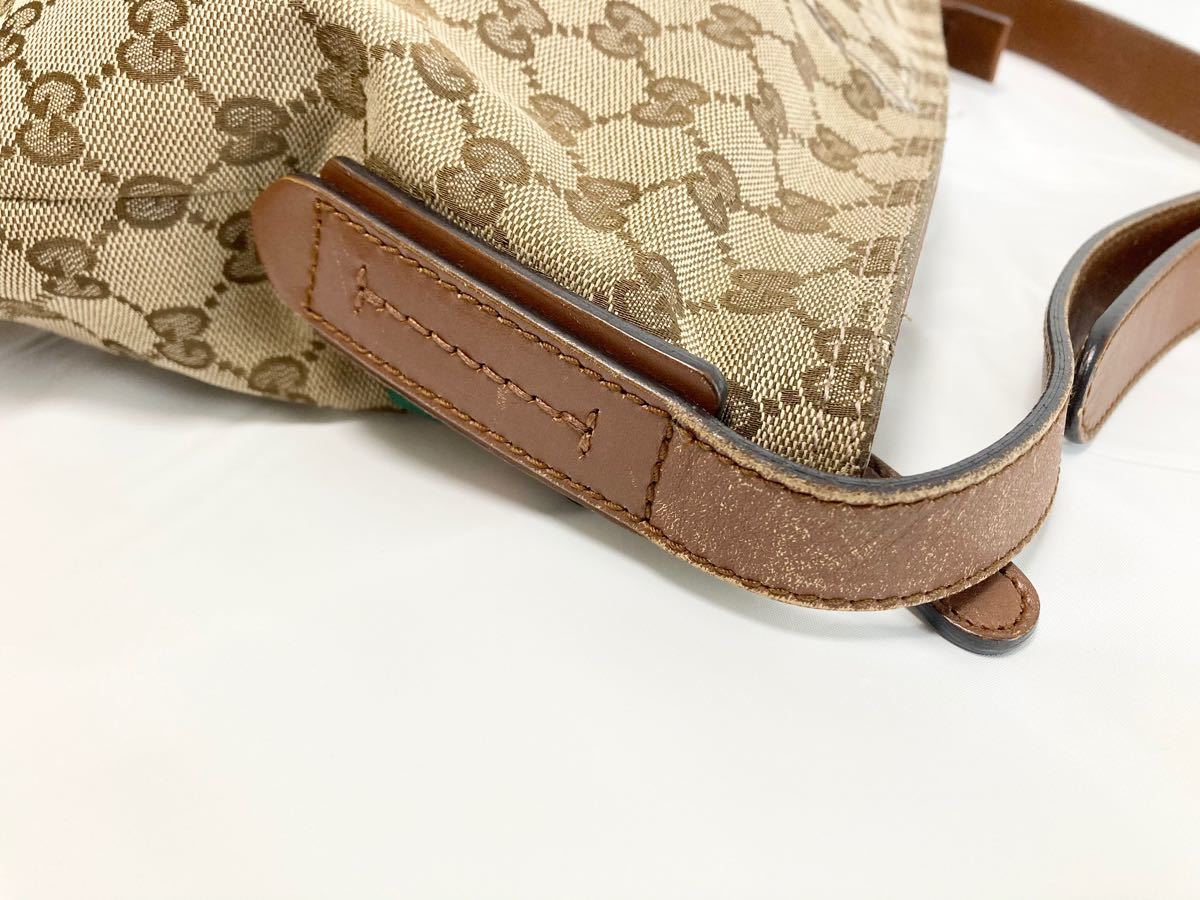 ☆GUCCI☆グッチ ショルダーバッグ GGキャンバス ベージュ 337598 斜めがけ