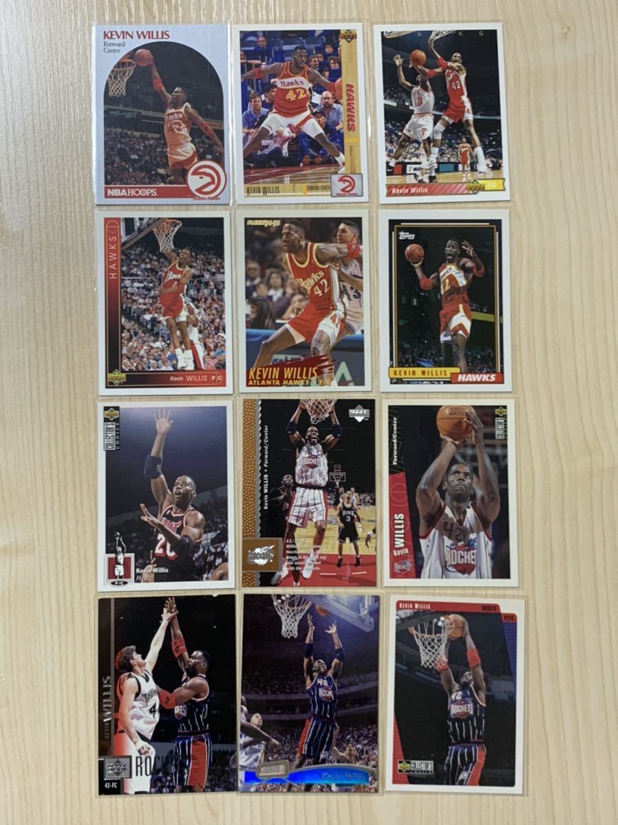 NBA Trading Card Kevin Willis 90-98 Set Of 12 ケヴィンウィリス 12枚セット 90年代 Atlanta Hawks Houston Rockets_画像1