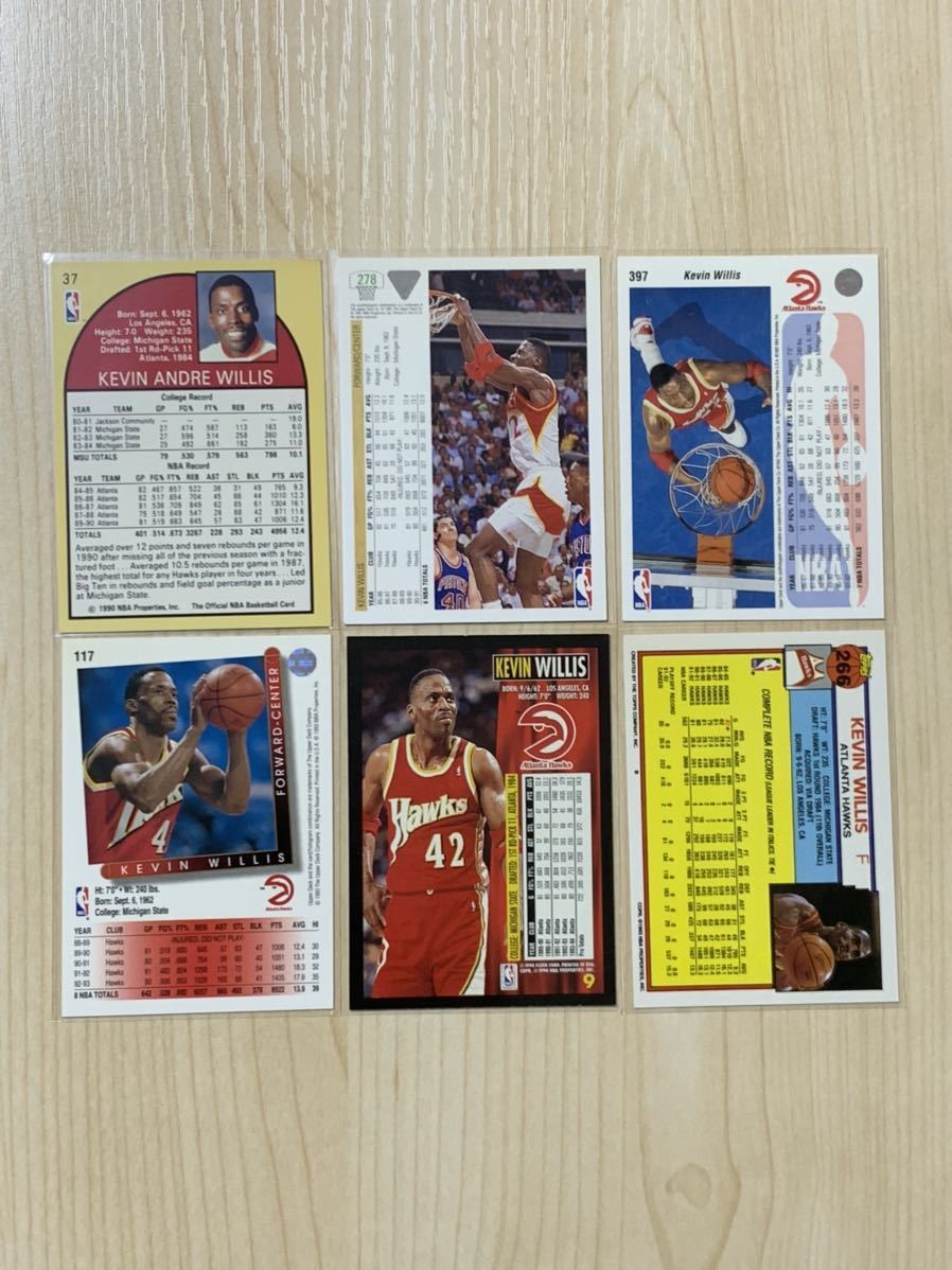 NBA Trading Card Kevin Willis 90-98 Set Of 12 ケヴィンウィリス 12枚セット 90年代 Atlanta Hawks Houston Rockets_画像4