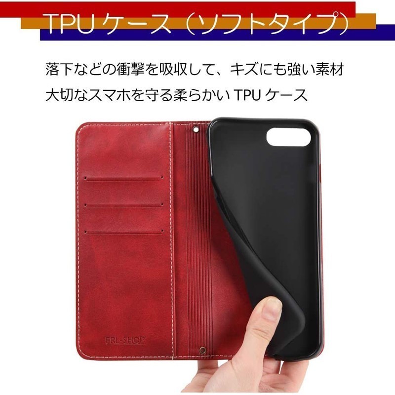 FRL-SHOP◆ iPhone11 Pro ◆ アイフォン11プロ ◆ リベット レザー 手帳型ケース F-35re☆_画像5