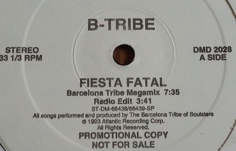 USMUS ★ 中古 LPレコード B-Tribe : Fiesta Fatal 12インチ 美品 ハウス_画像2