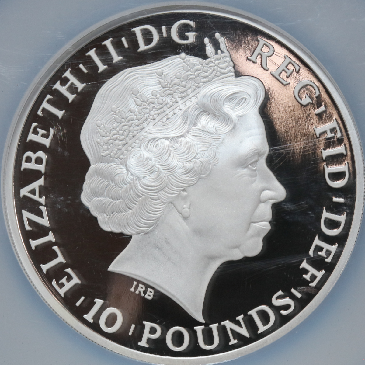 大型プルーフ銀貨 2013 イギリス ブリタニア 10ポンド 5 oz NGC PF70UC 