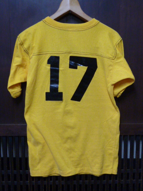 USA古着　80s BANTAMS Tシャツ M 38-40 PAL 黄色 イエロー フットボール アメリカ製 半袖 ナンバリング_画像5