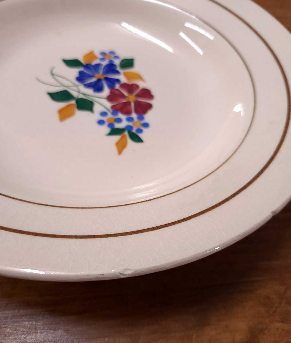  Франция античный солнечный ta man цветочный принт тарелка 7 шт. комплект plate 22cm st.amand Cafe интерьер посуда B2