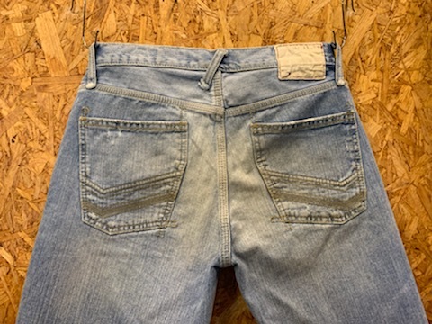 メンズ パンツ TOMMY HILFIGER トミー ヒルフィガー デニム ジーンズ インディゴ 加工 ダメージ FC750TC/ W32_画像6