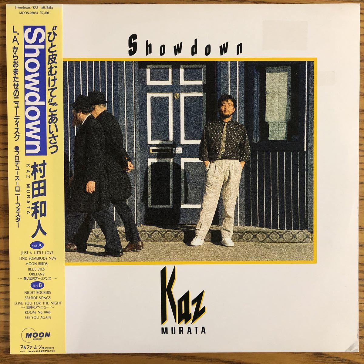 【LP】村田和人/SHOWDOWN[帯付:歌詞カード付き:PRO.RONNIE FOSTER:1986年/4作目:和モノAOR名作!!] ★山下達郎 CITY POP GINO VANNELLI_画像1