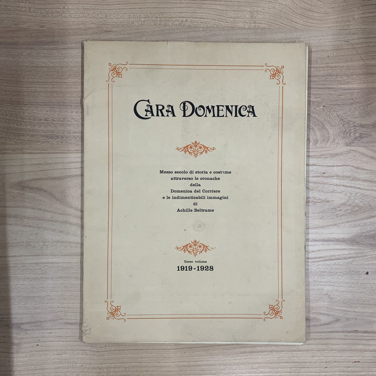 4-25-41 иностранная книга /CARA DOMENICA 1919-1928/ Италия / milano / Classic / Vintage / античный / переиздание /