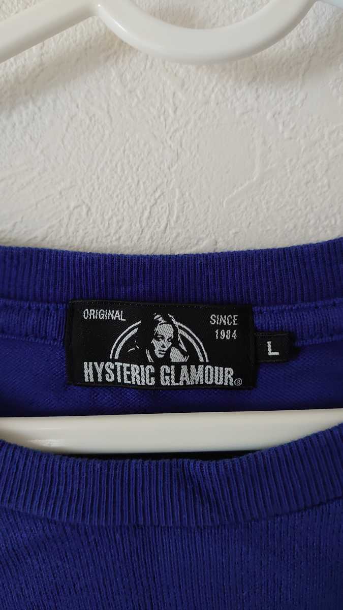  Hysteric Glamour футболка с длинным рукавом голубой бесплатная доставка 