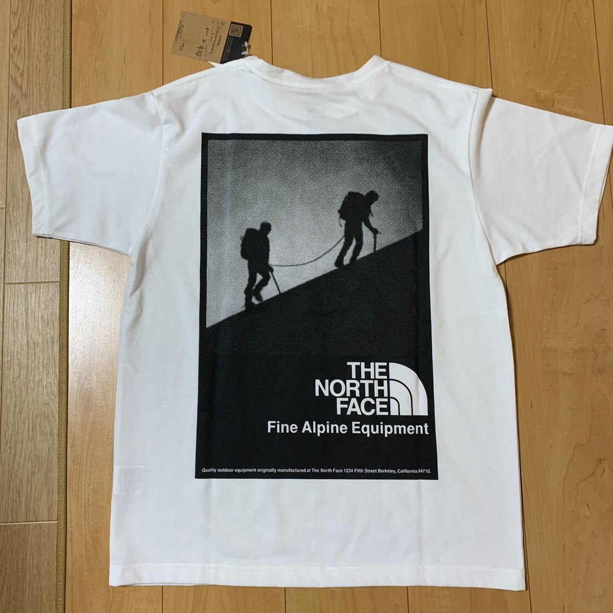 新品タグ付き未使用ノースフェイスTシャツLアルパインホワイト即購入大歓迎です。