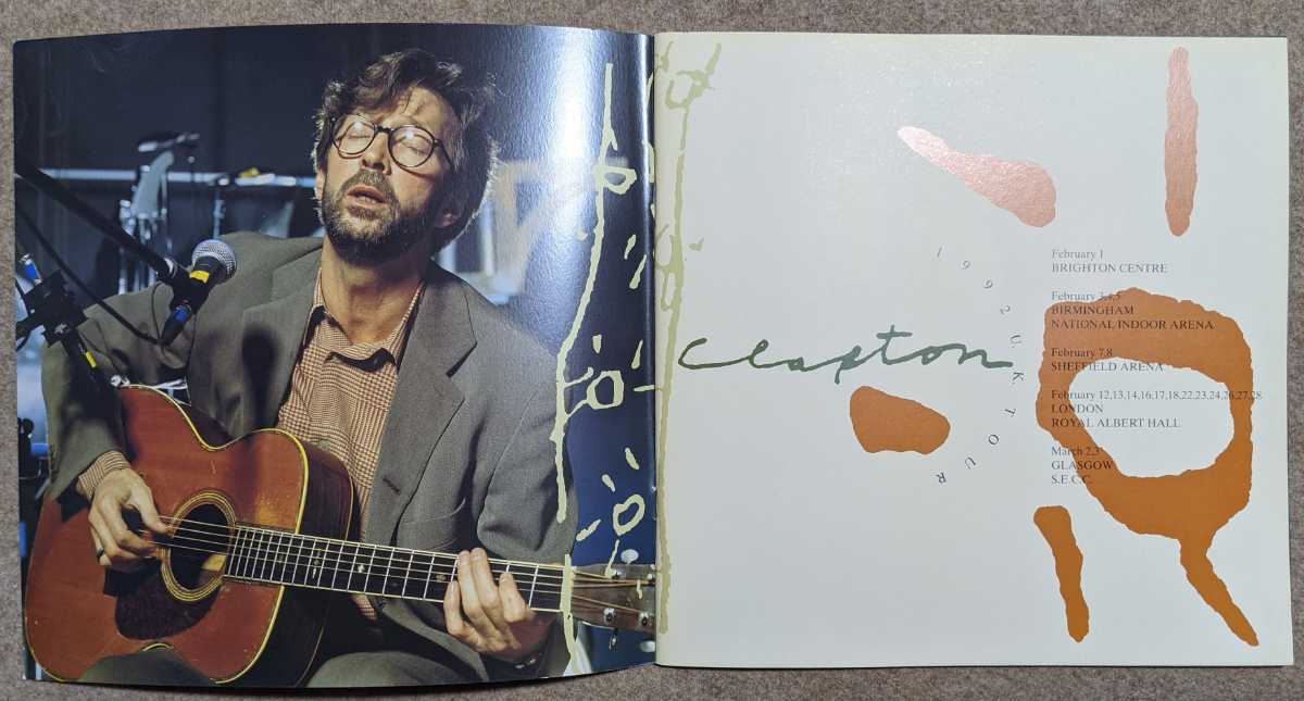 Eric Clapton:1992 UK Tour◆1992英国公演プログラム_画像3