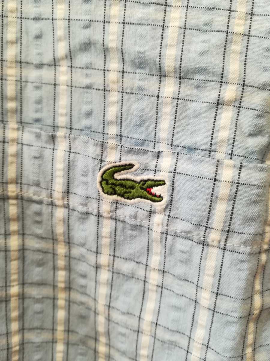 LACOSTE ラコステ 水色の半袖シャツ150サイズ_画像4