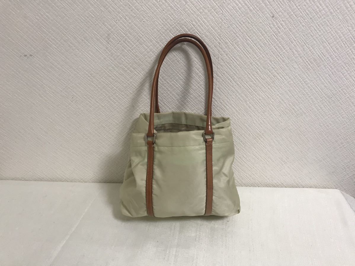 本物プラダPRADA本革レザーナイロンビジネストートショルダーバッグ