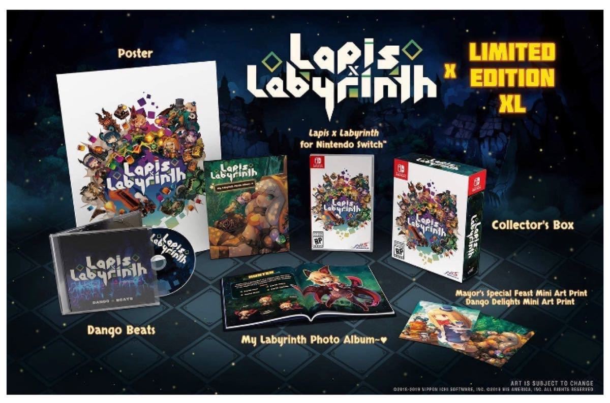 Switch ラピス・リ・アビス 限定版 Lapis x Labyrinth Limited Edition XL 北米版 日本一