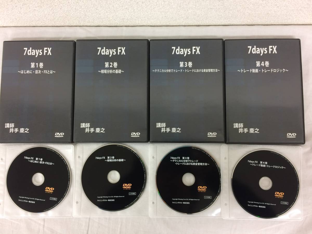 ☆美品☆7days FX 井手慶之 DVD4枚 セット 7日間上達プログラム 短期