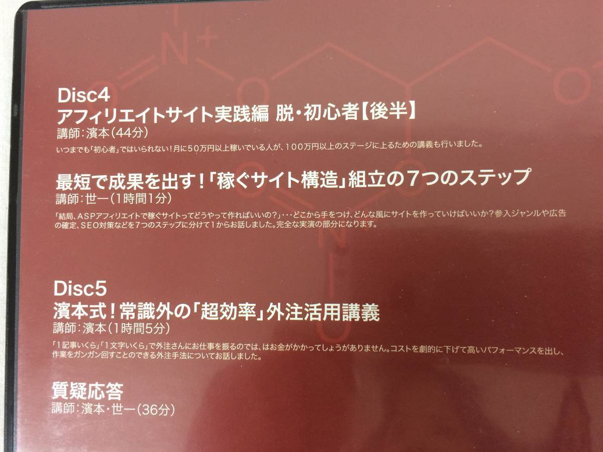 ファッションなデザイン アフィリエイト 濱本浩二 世一英仁 DVD4枚