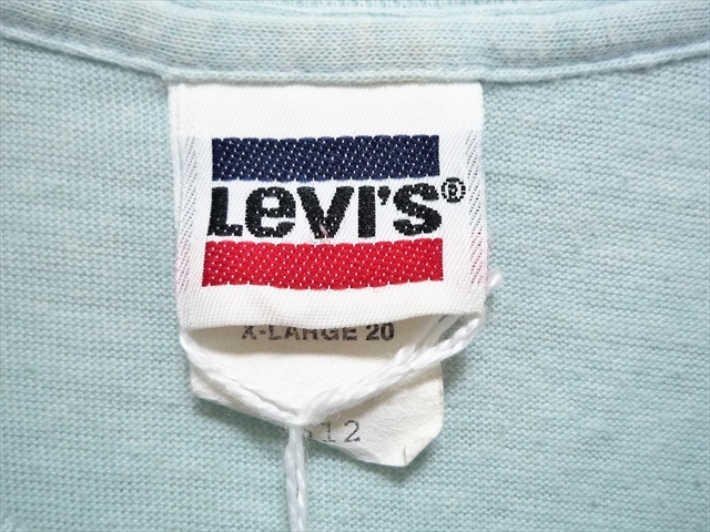 80’s ビンテージ Levi's リーバイス BMX ビーエムエックス 半袖 Tシャツ 自転車競技 モトクロ 水色 USA製 50%ポリ50%コットン S～M位 レア_画像3